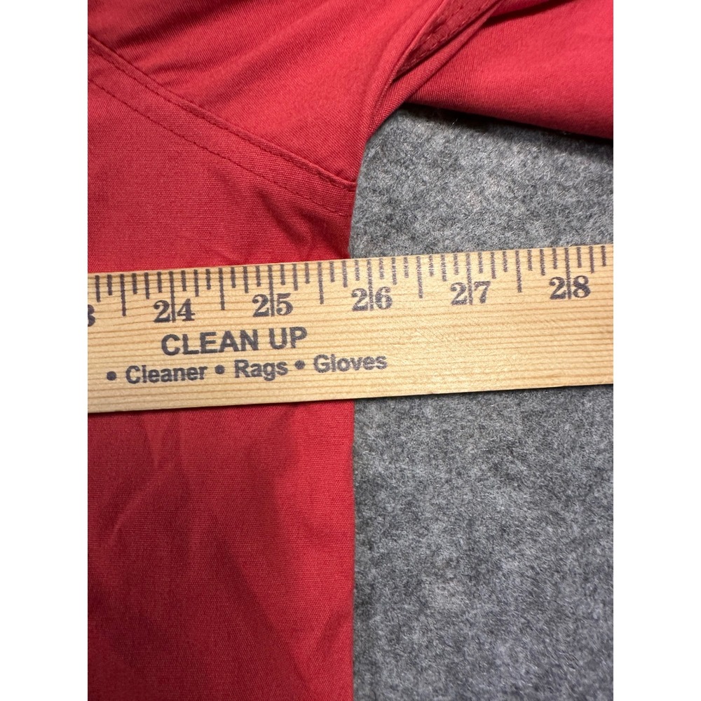Wrangler Mens XL Short Sleeve‎ Button Up Shirt Red Western Casual Work - Picture 4 of 8